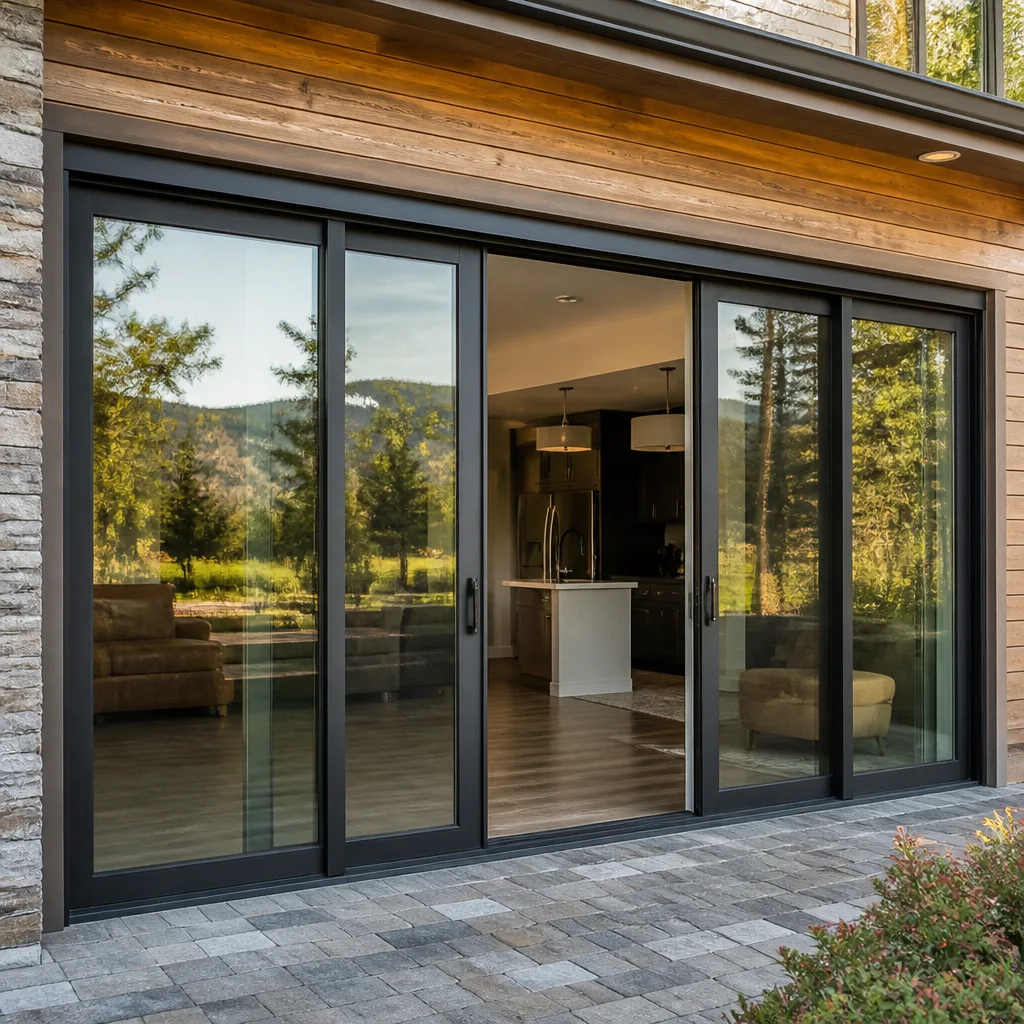 Sliding glass doors